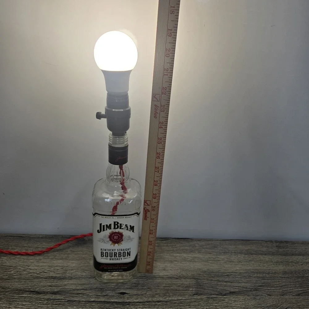 Large Jim Beam Bar Lamp Man Cave Custom Made 110v Powered 16